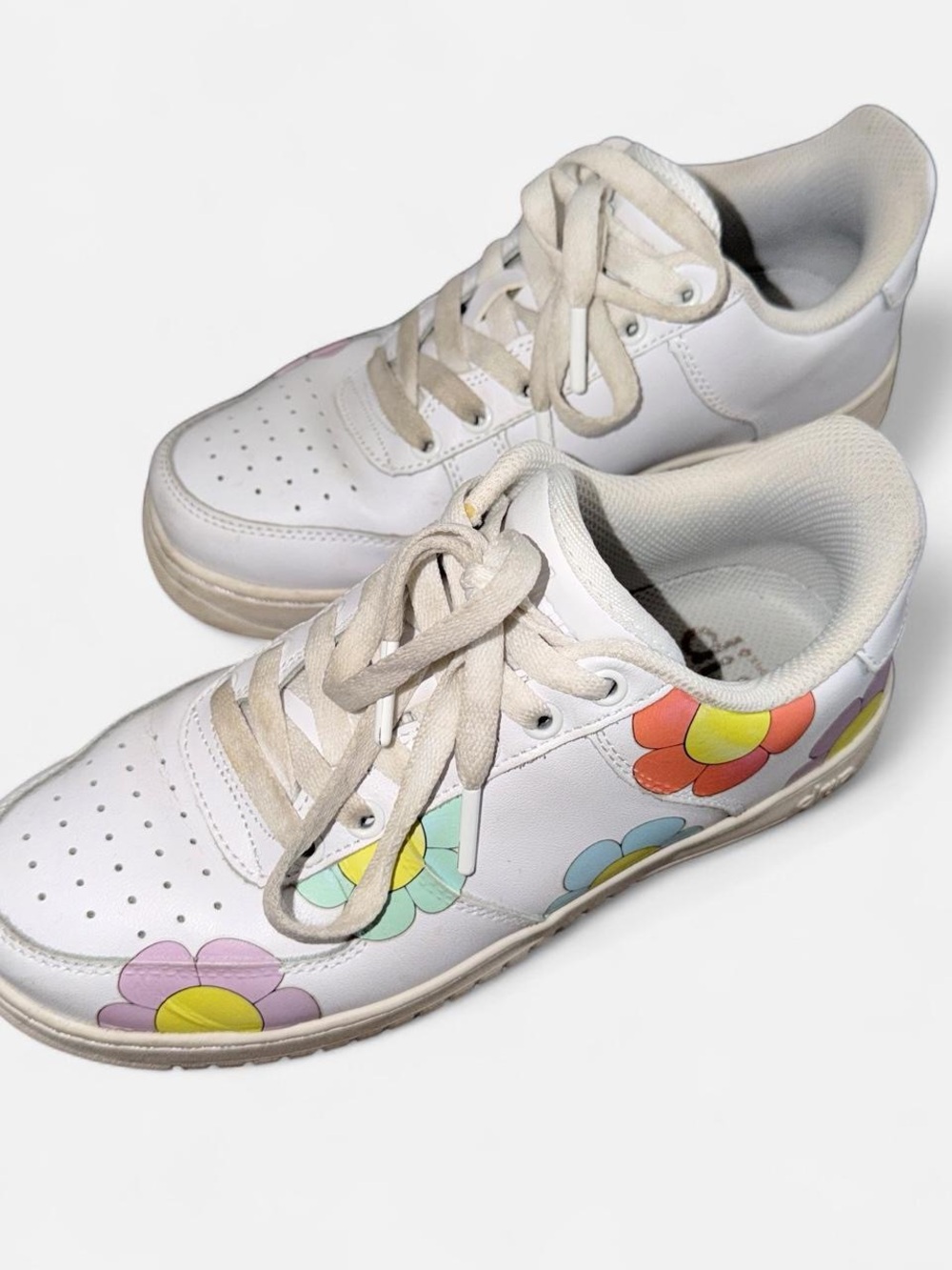 multi color floral sneakers